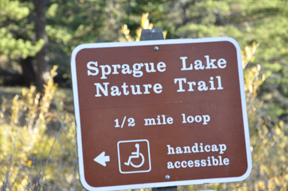 sign: Sprague Lake Nature Trail